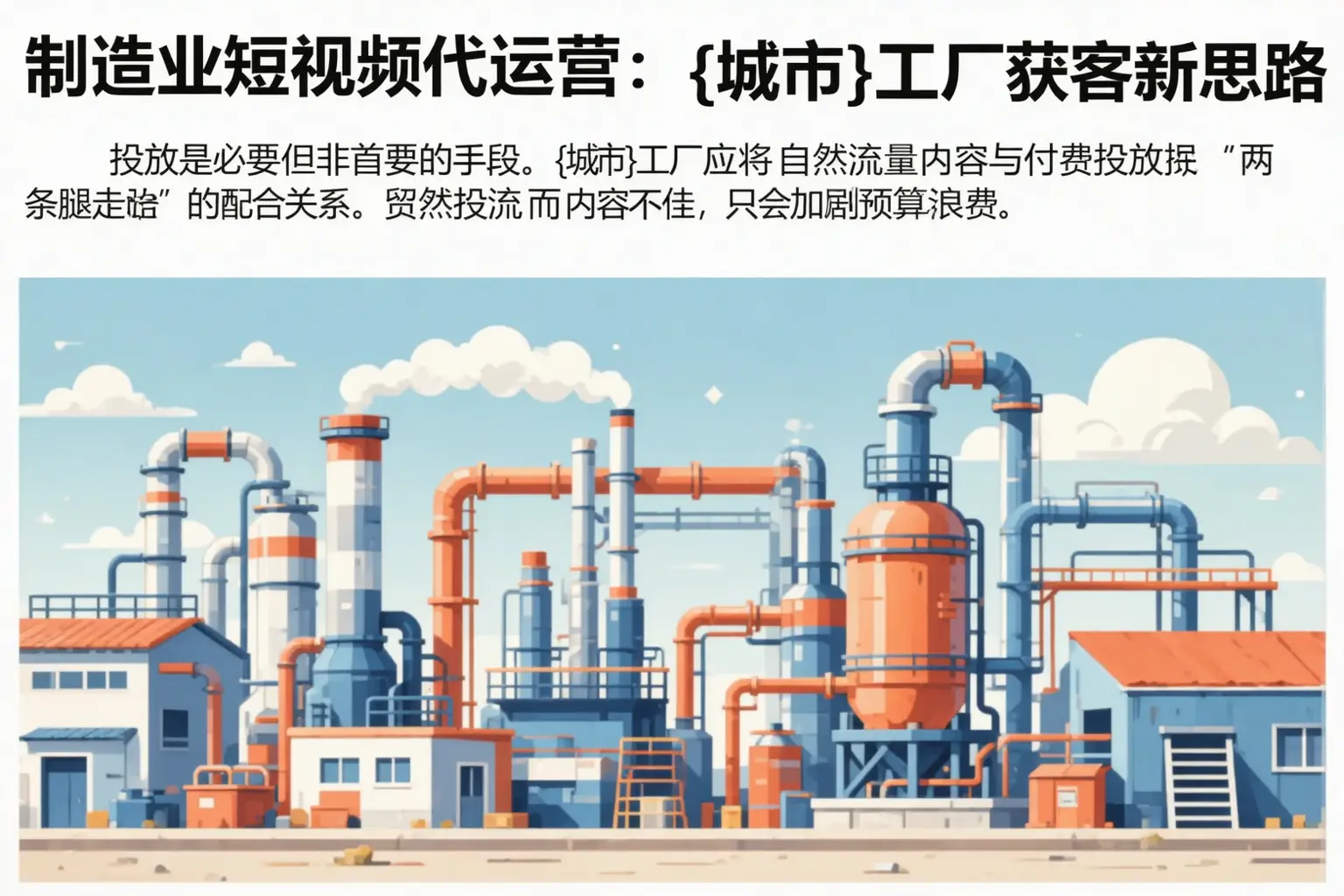 制造业短视频代运营:古交工厂获客新思路